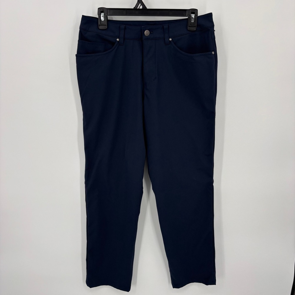 Lululemon ABC Pant Slim Mens 30 Navy Blue Excellent 5-Pocket Technical Trousers